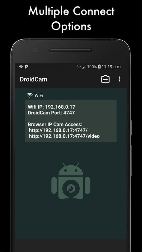 The app works with a PC client that connects the computer with your phone. . Droidcam download